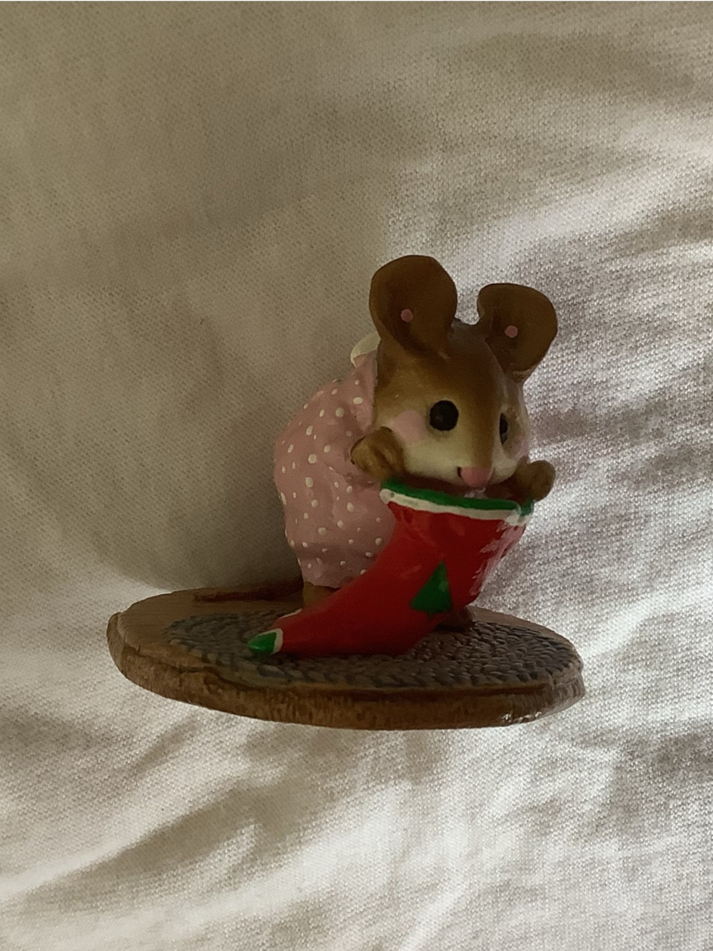 Wee Forest Folk Chris-Mouse Stocking, Annette Petersen 1986